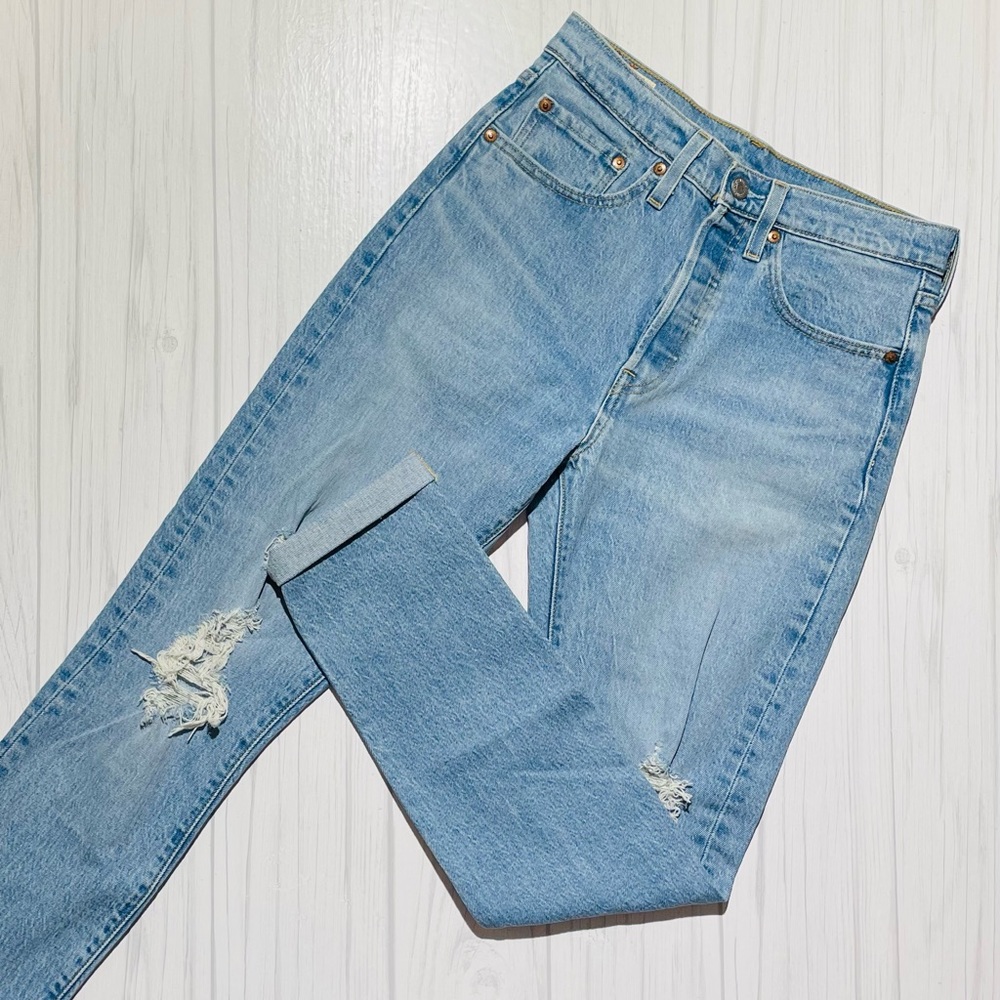 501 Levi’s high rise skinny jeans